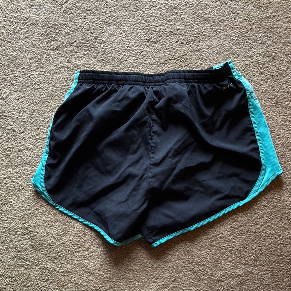Nike Women's Black and Blue Running Shorts - Picture 4 of 4